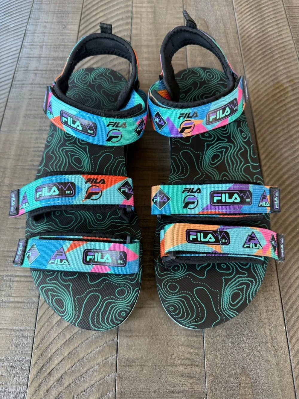 Fila Drifter DNS 90’s Vibe Retro Hiking Sandals Men's Size 11